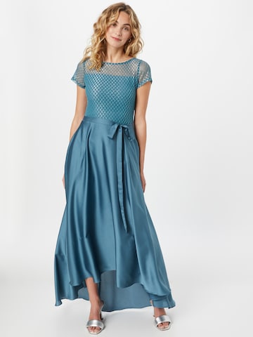 SWING - Vestido de noche en azul: frente