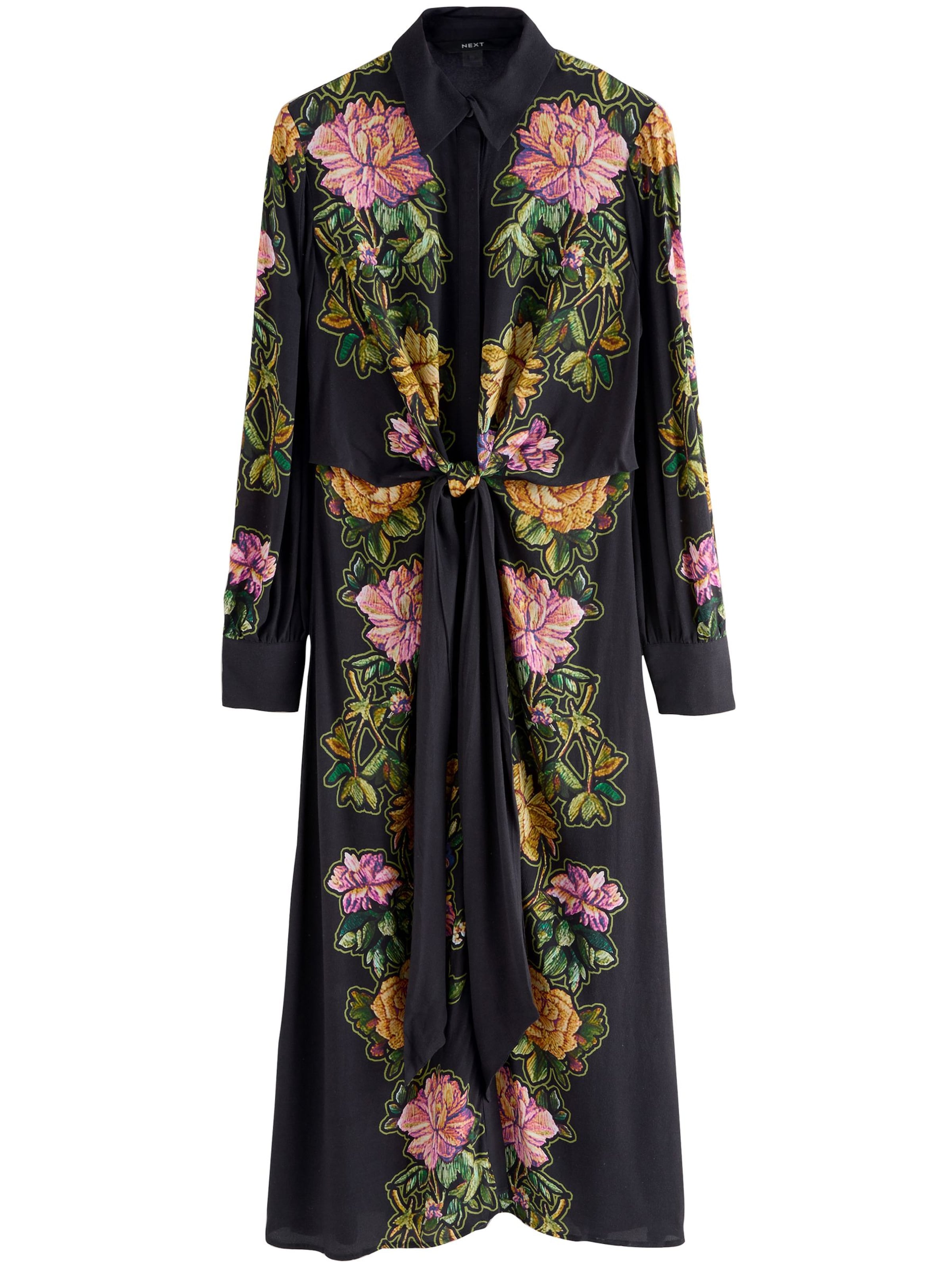 Next Μπλουζοφόρεμα σε μαύρο: μπροστά