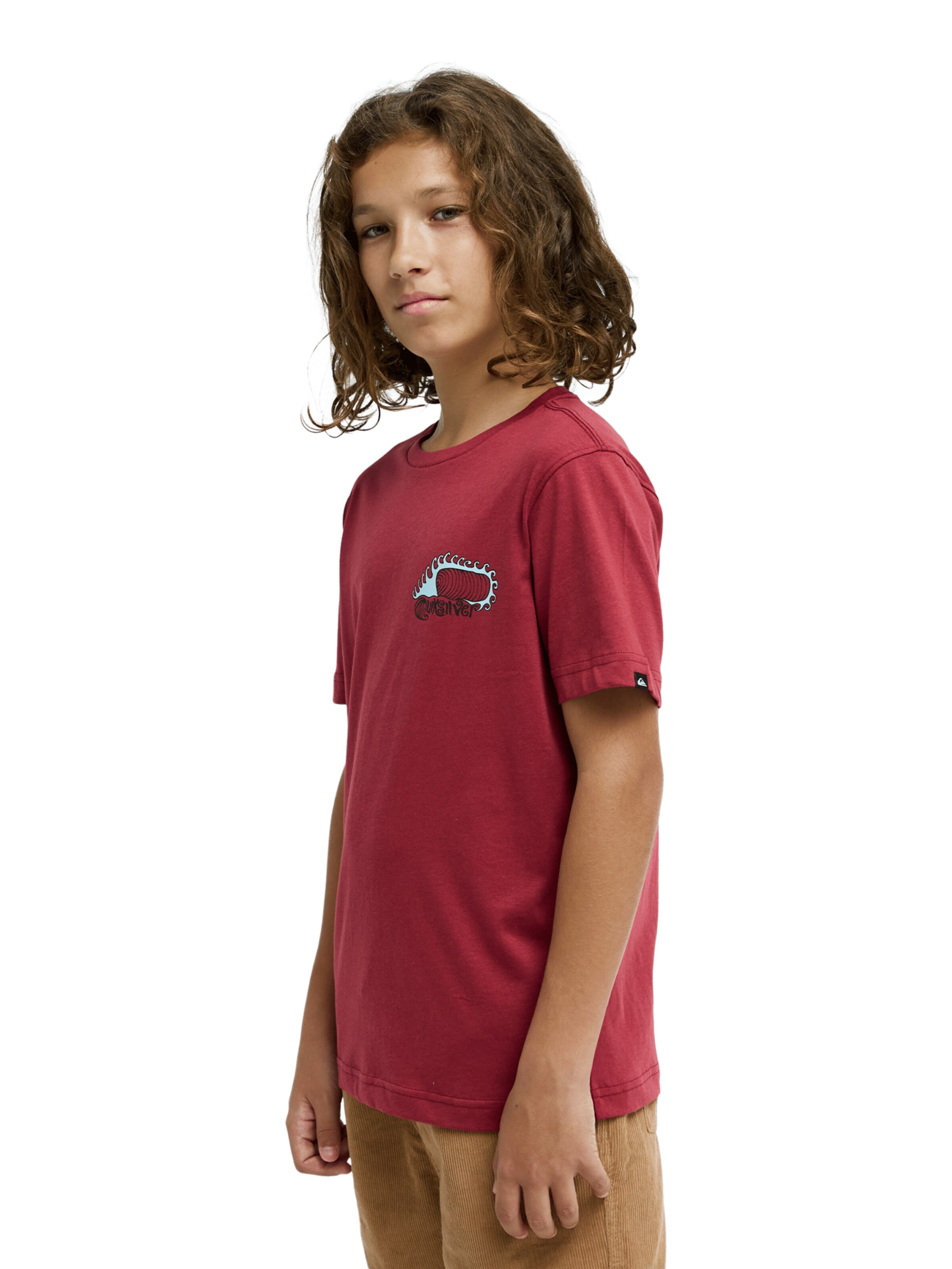 QUIKSILVER Shirt 'Skeleton Ride' in Red