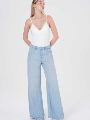 M.O.D MIRACLE OF DENIM Wide leg Jeans in Blauw: voorkant