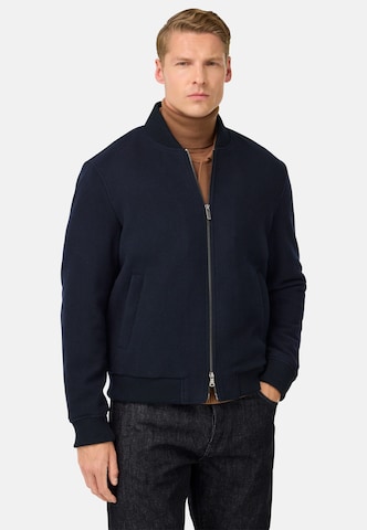 Veste mi-saison Boggi Milano en bleu : devant