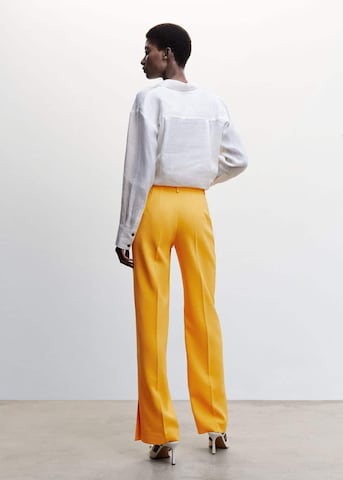 MANGO Loose fit Pants 'Maca' in Yellow