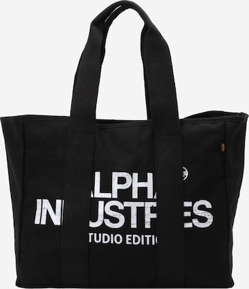 ALPHA INDUSTRIES Ostoskassi 'Studio' värissä musta: etupuoli