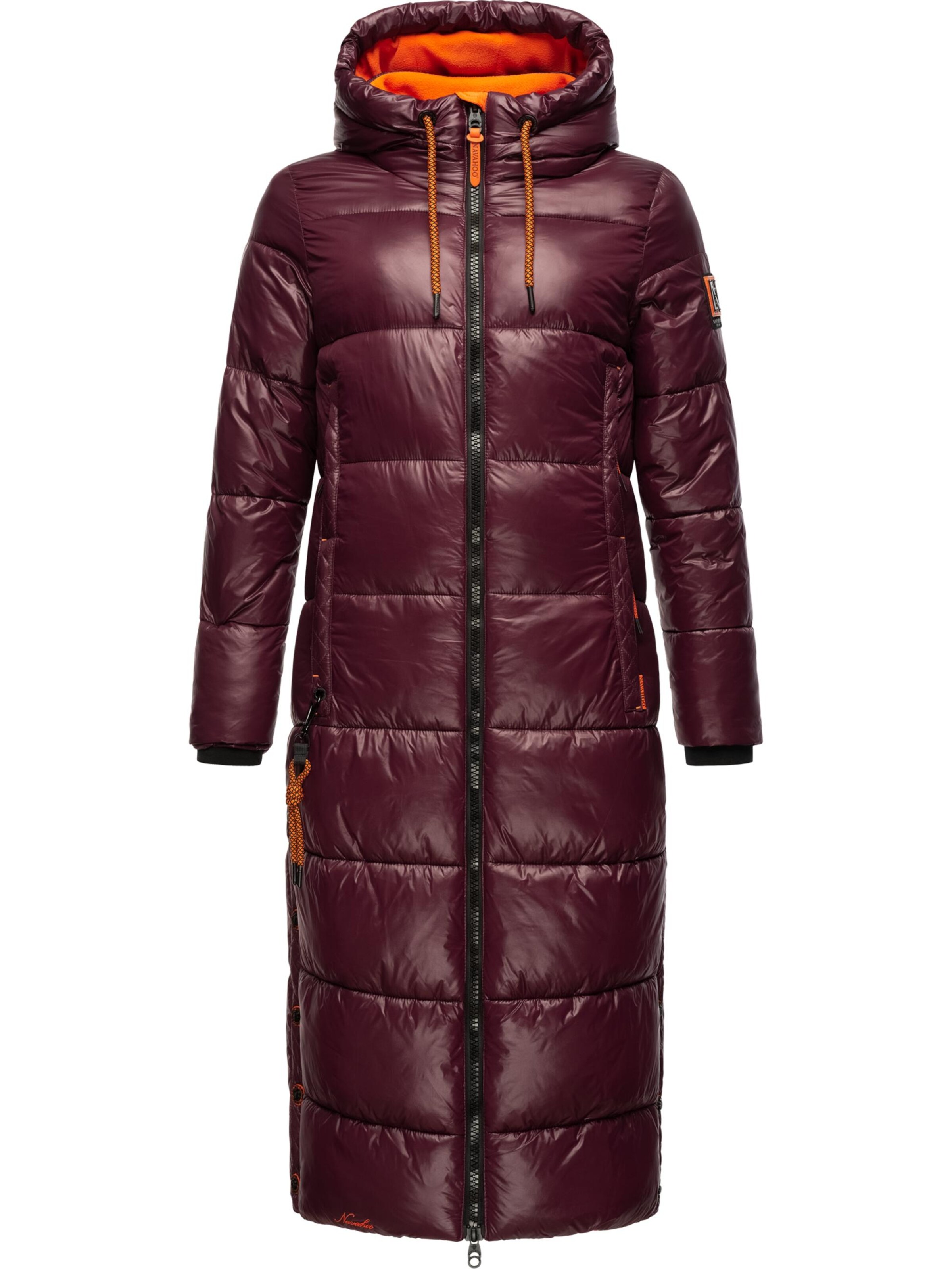 NAVAHOO Vinterfrakke 'Schmuseengel' i rød: forside