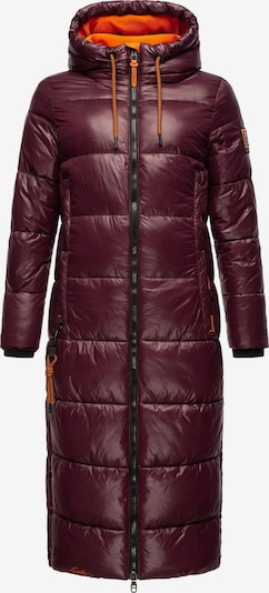 NAVAHOO Wintermantel 'Schmuseengel' in XS in orange / bordeaux, Produktansicht