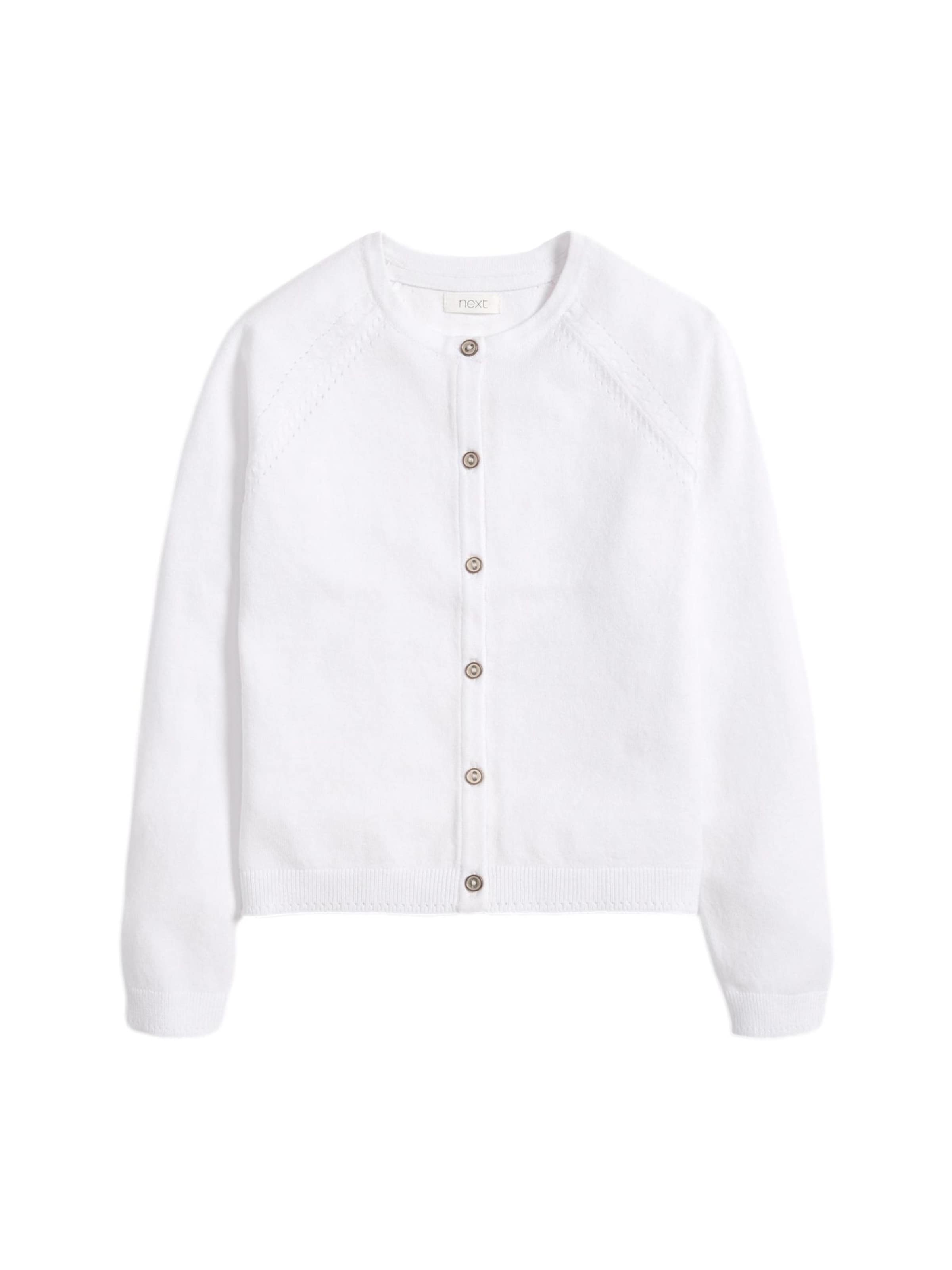 Next - Casaco de malha em branco: frente