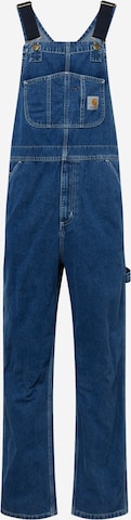 Carhartt WIP Loosefit Tuinbroek jeans in Blauw: voorkant