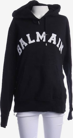 Balmain Sweatshirt & Zip-Up Hoodie in S in Black: front