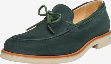 Henry Stevens Moccasins 'Ben BS' in Green: front