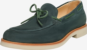 Henry Stevens Moccasins 'Ben BS' in Green: front