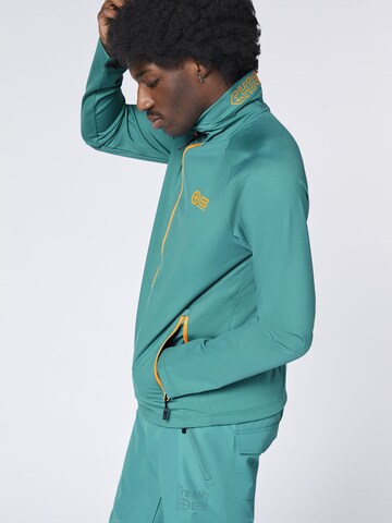 CHIEMSEE Fleece Jacket ' mit Kontrastdetails ' in Blue