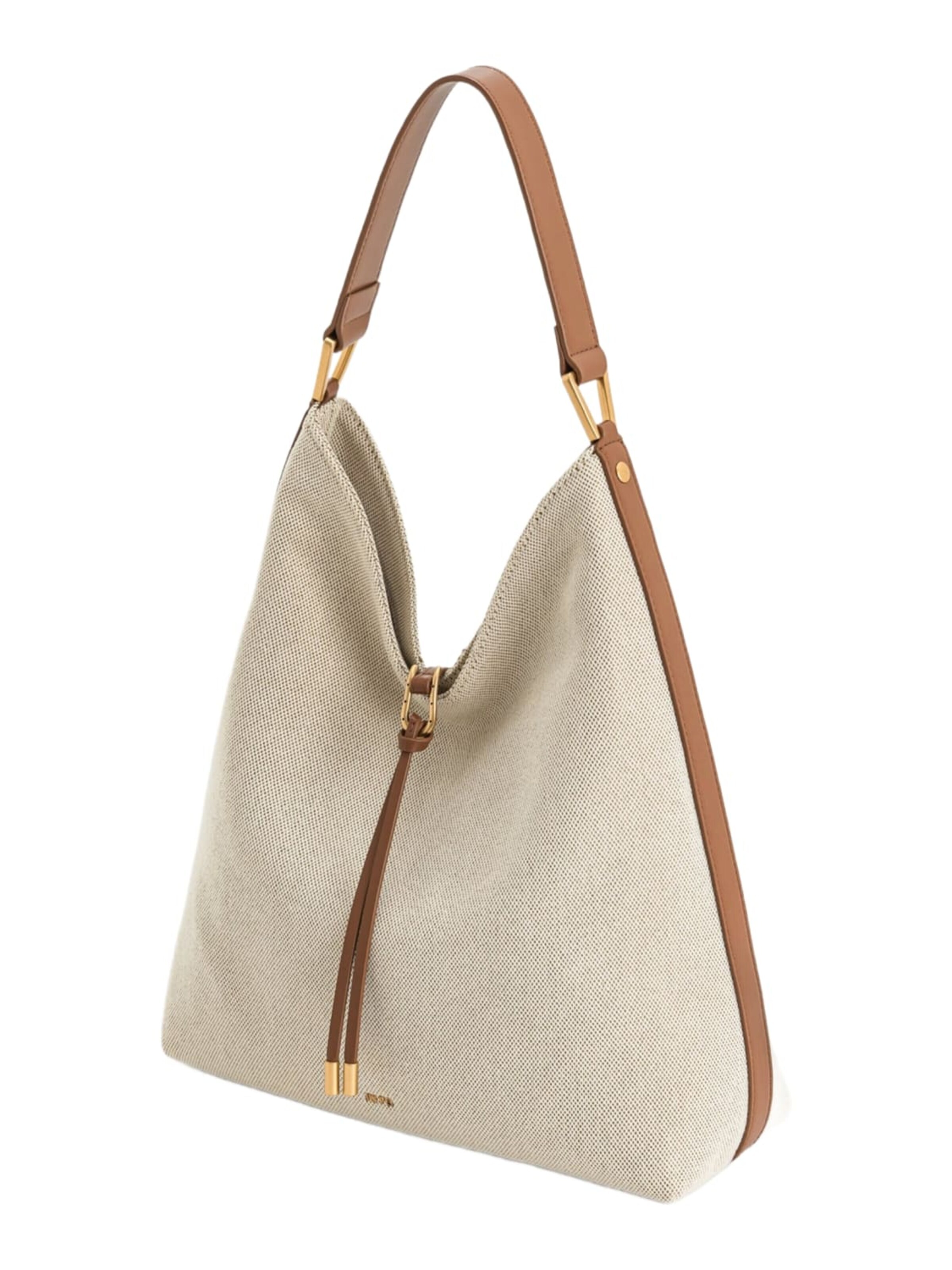 JW PEI - Bolso de hombro 'JW PEI Sac Bandoulière Aria Brown Canvas' en marrón