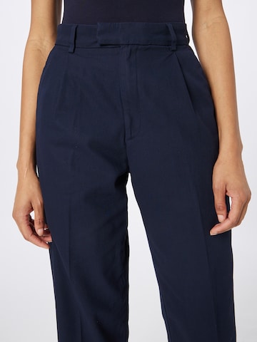 HOPE Loose fit Trousers with creases 'ALTA' in Blue