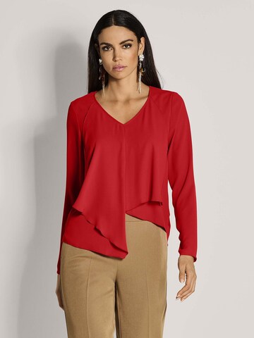MADELEINE Blouse in Rood: voorkant