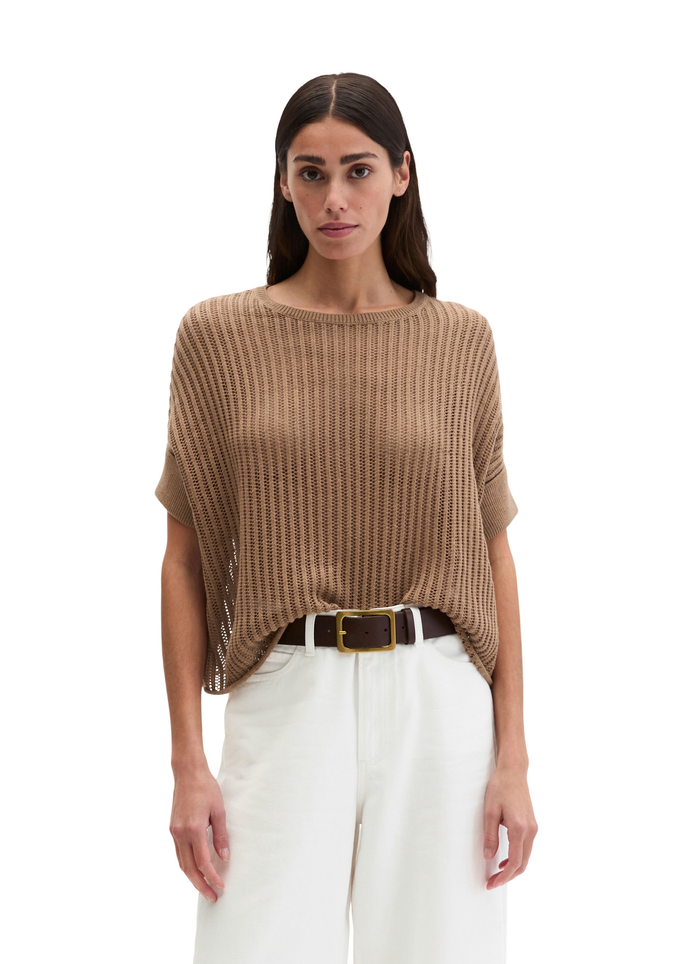 Pull-over Marc O'Polo en marron : devant