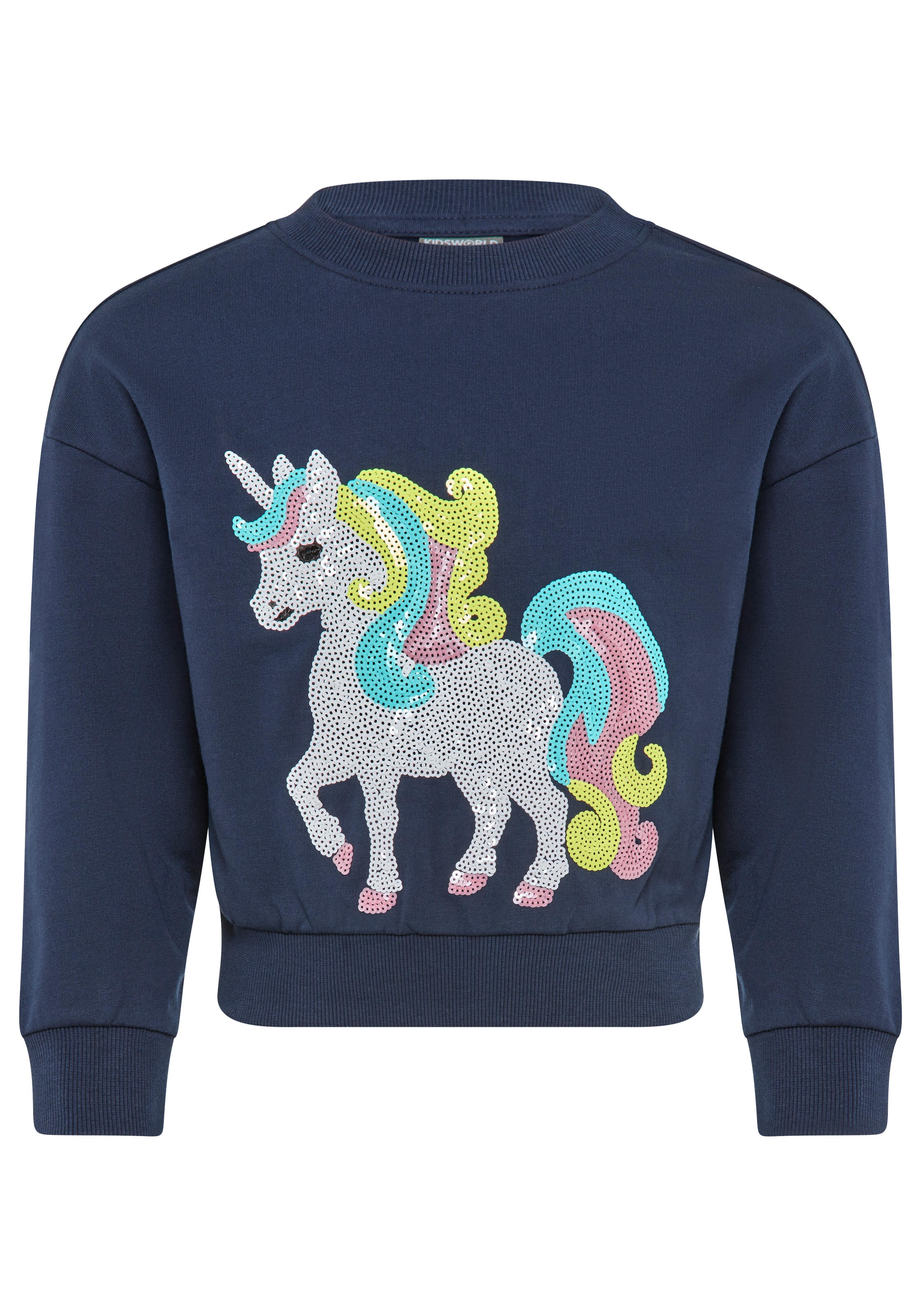 Kidsworld Sweatshirt in Blue: front