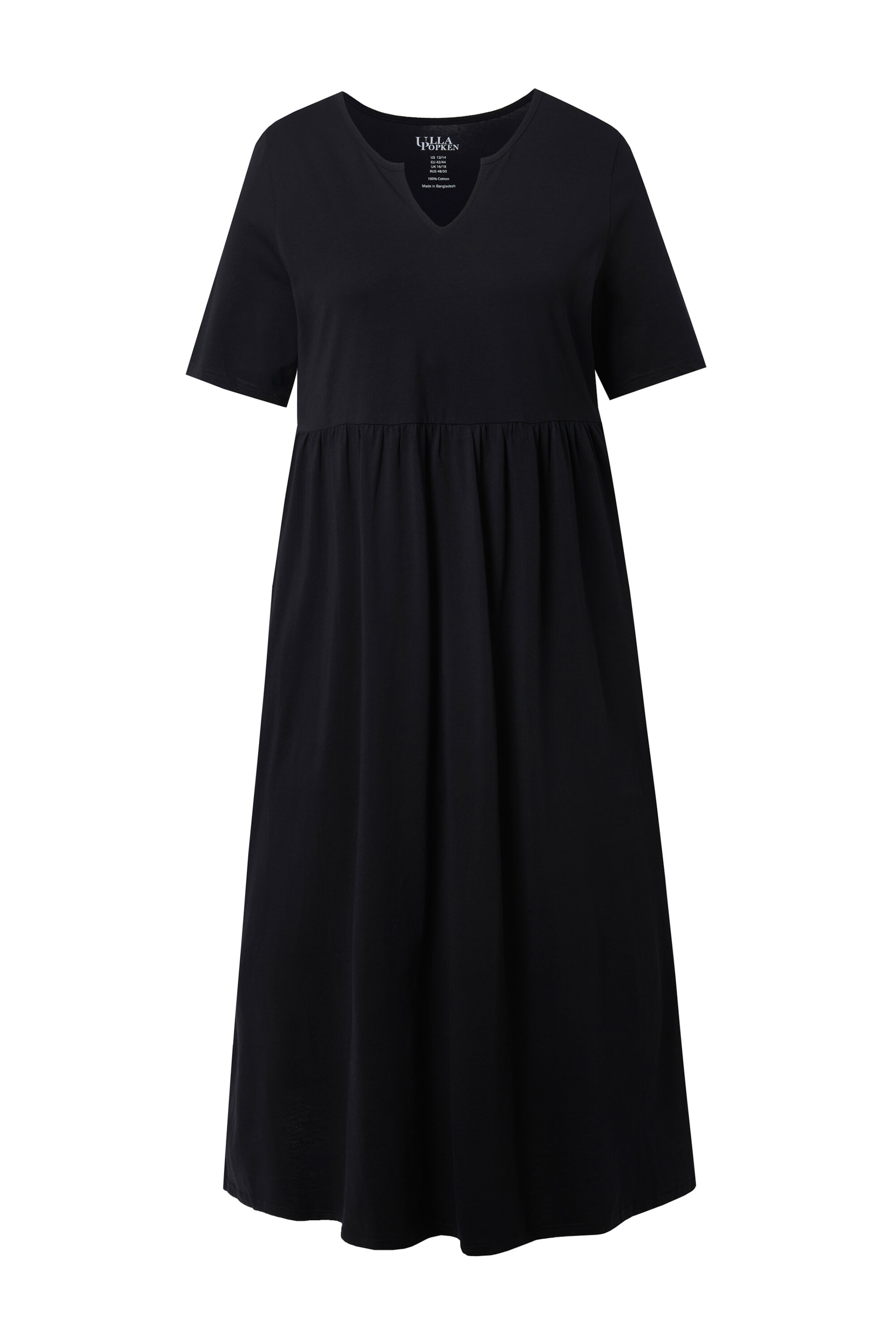 Ulla Popken Jurk in Zwart: voorkant
