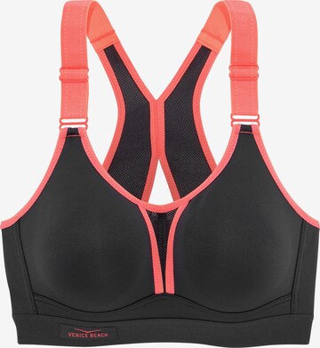 VENICE BEACH Bustier Sport bh in Grijs: voorkant