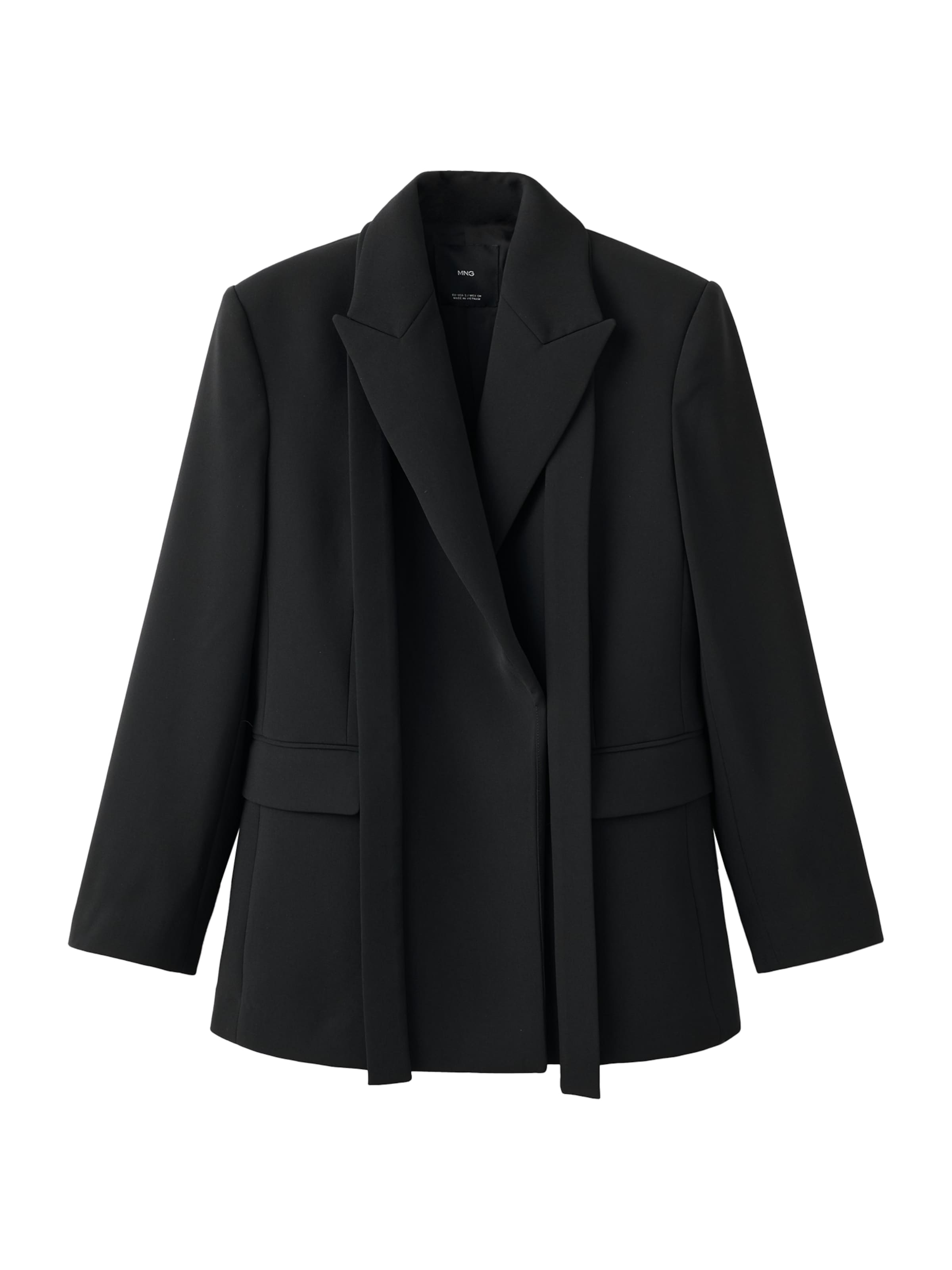 MANGO Blazer 'Iguana' in Schwarz: Vorderseite