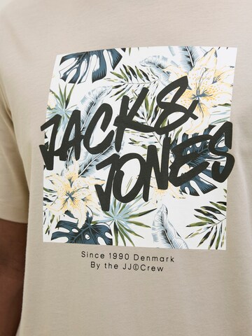 Maglietta 'JJHawaii' di JACK & JONES in beige