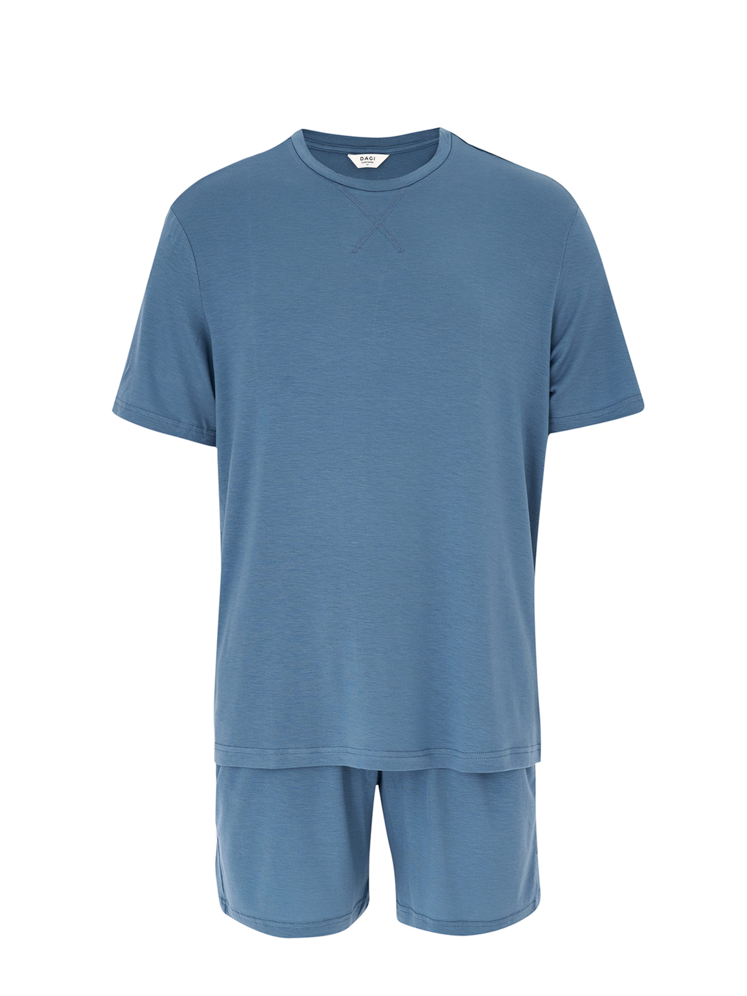 Dagi Pajama short in Blue: front