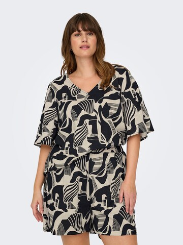 Camicia da donna 'CARMalusi' di ONLY Carmakoma in grigio: frontale