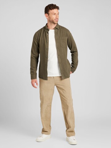 JACK & JONES Regular fit Button Up Shirt 'JPRBLUBROOK' in Green