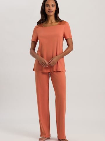Hanro Pajama 'Emma' in Orange: front