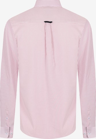 DENIM CULTURE Regular Fit Skjorte 'Delmar' i pink