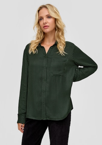 s.Oliver Blouse in Groen: voorkant