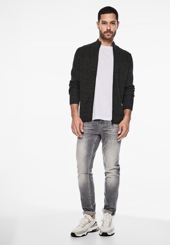 Street One MEN Strickjacke in Schwarz