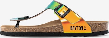 Bayton T-Bar Sandals 'Mercure' in Orange: front