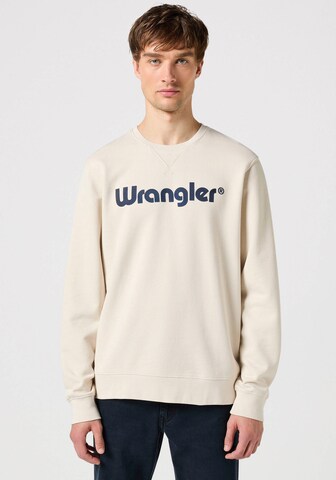 WRANGLER Sweatshirt in Wit: voorkant