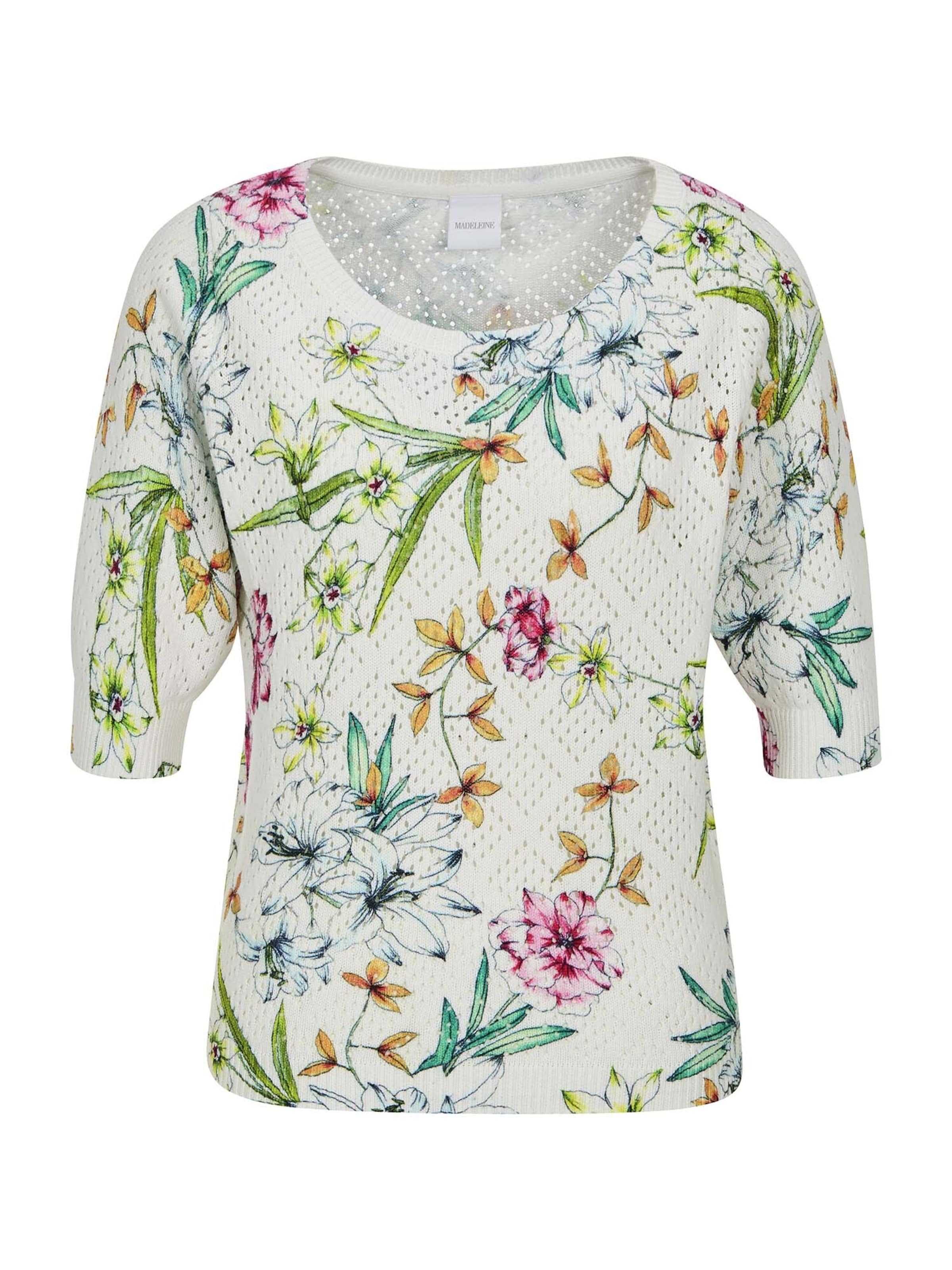 MADELEINE Trui in Wit: voorkant