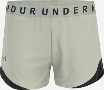 UNDER ARMOUR - Regular Calças de desporto 'Play Up 3.0' em verde: frente