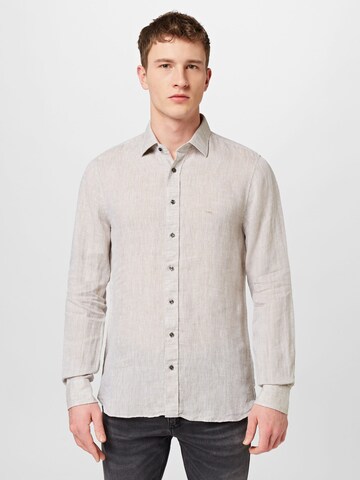 Michael Kors Slim fit Koszula w kolorze szary: przód