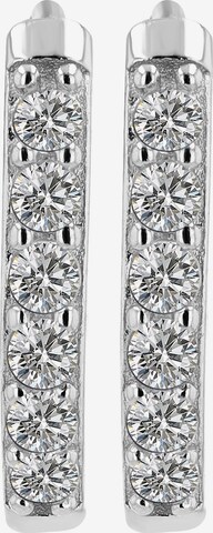 Akzent Earrings '"Yasmin" aus 925 Sterlingsilber, rhodiniert, langlebig' in Silver: front