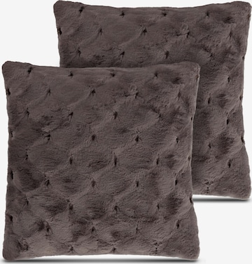 normani Pillow 'Riga' in Brown: front