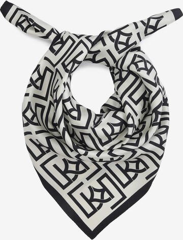 Foulard di Kazar in beige: frontale