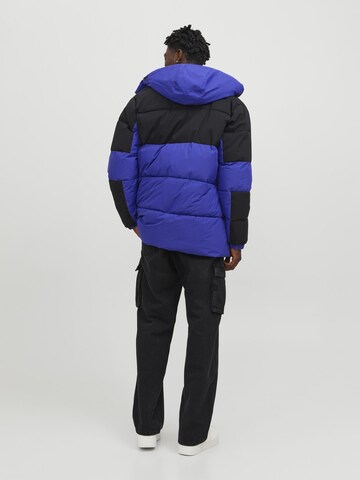 JACK & JONES Winter Jacket 'Force' in Blue