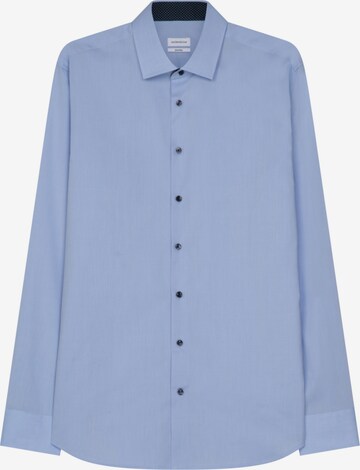 Coupe regular Chemise business SEIDENSTICKER en bleu : devant