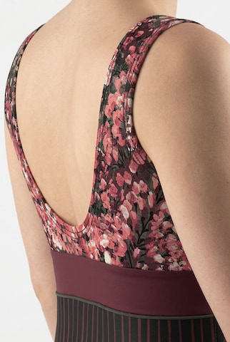 Ulla Popken Bustier Badpak in Lila