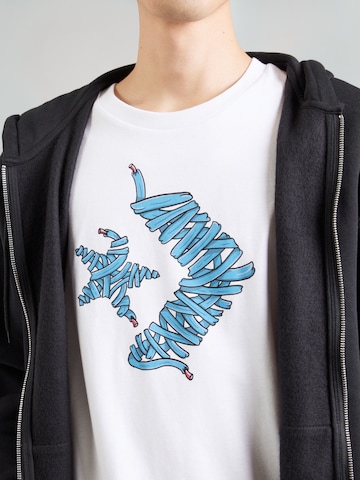 T-Shirt 'SHOELACE' CONVERSE en blanc