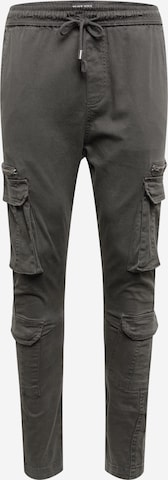 Coupe slim Pantalon cargo 'ASKERNCHARC' BRAVE SOUL en gris : devant