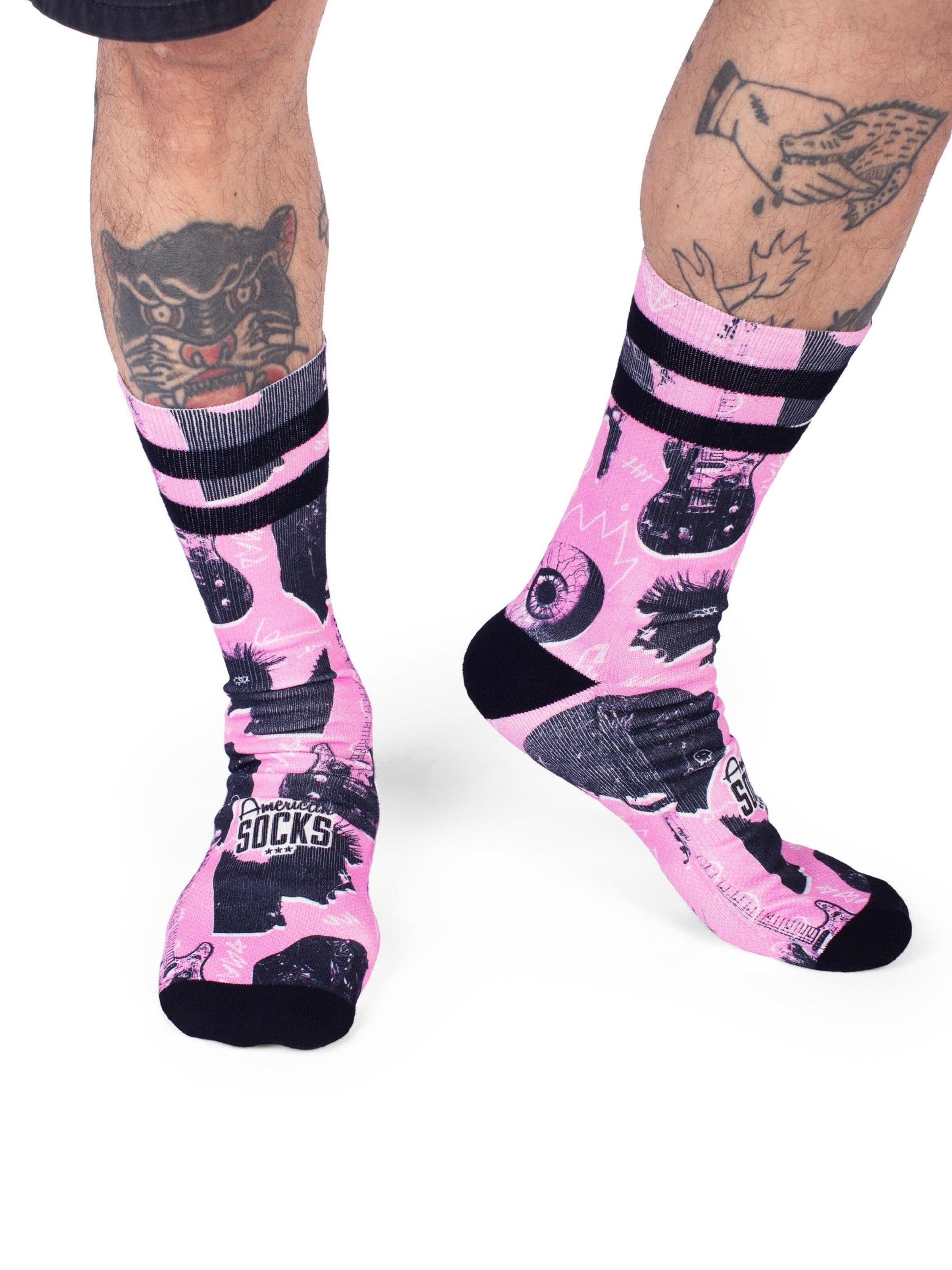 American Socks Socks 'Street Riot' in Black: front