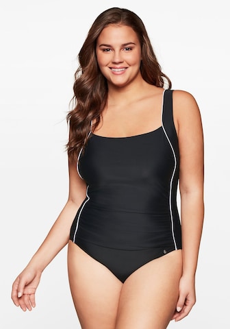 SHEEGO Bralette Swimsuit in Black: front