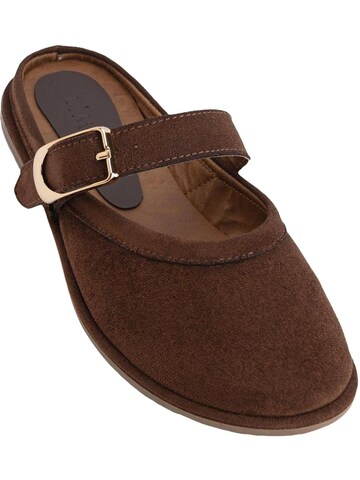 Limoya Pantolette 'Cinzia'‌ in Braun: Vorderseite