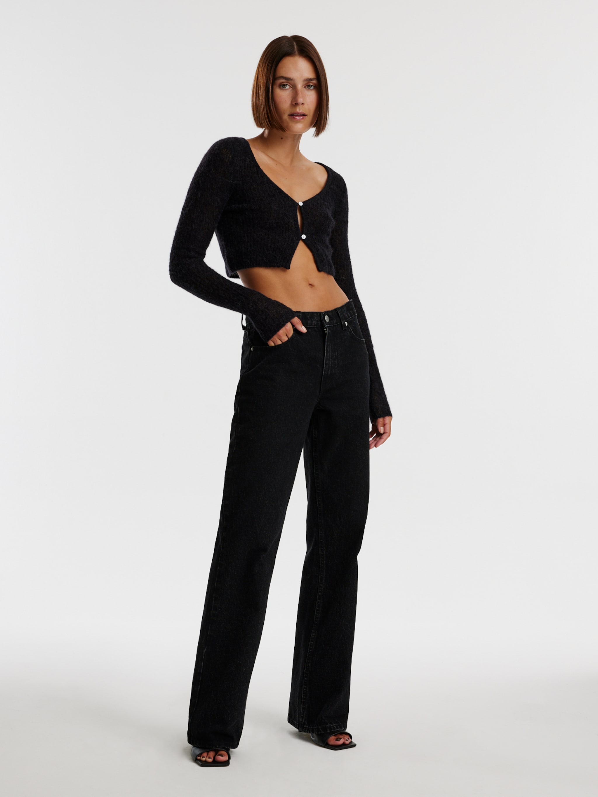 EDITED Producten Gebreid vest Zwart