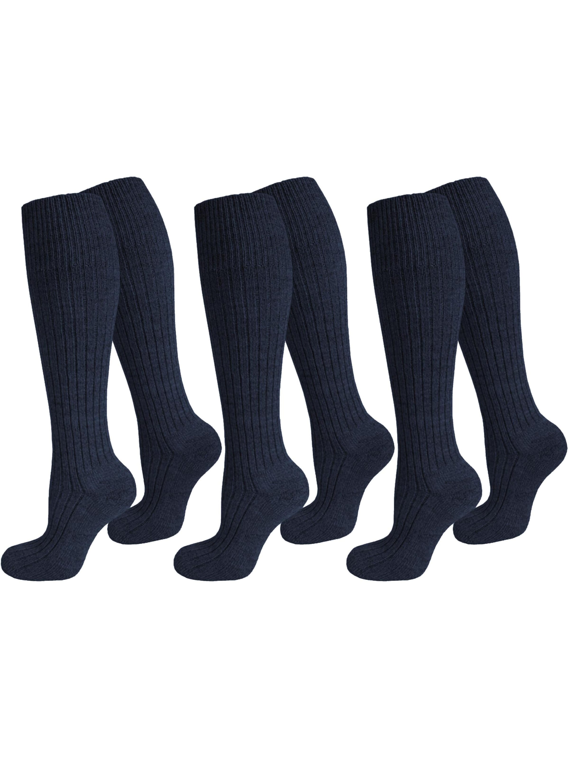 Chaussettes montantes 'ARMY' normani en bleu : devant