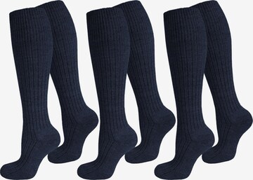 normani Knee High Socks 'ARMY' in Blue: front